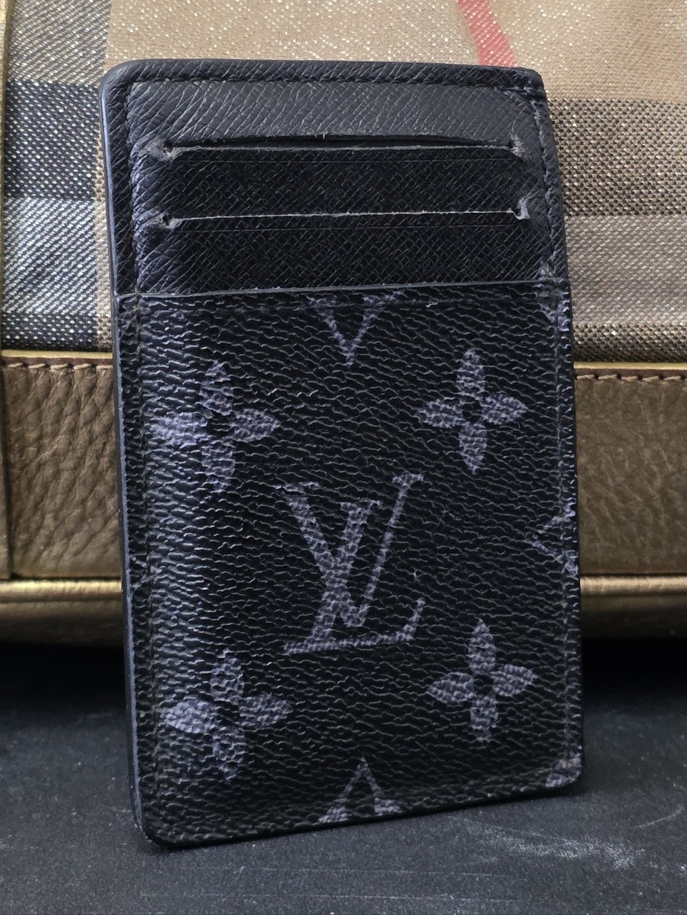 Louis Vuitton Black Monogram Eclipse Card Sleeve - Picture 10 of 11